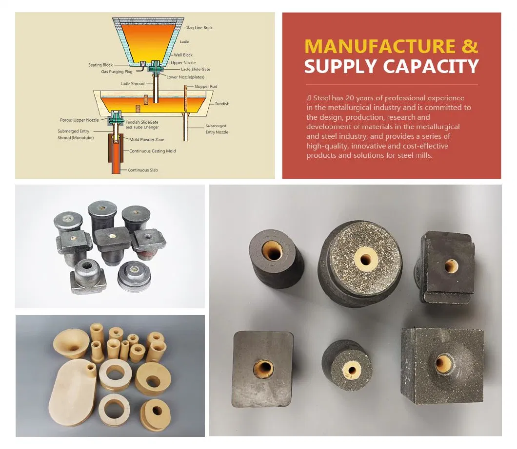 Flow Control Refractories Tundish Metering Nozzle